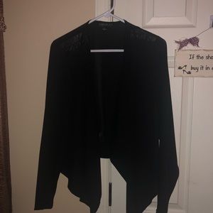 Black Sheer Cardigan